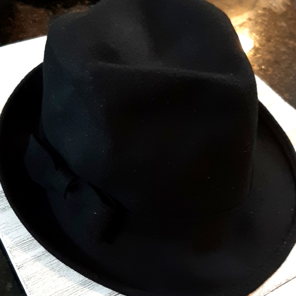Trixie Black Fedora with Bow